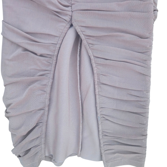 Elliatt Nude Pippa Dress Ruched Maxi Dress Size Small - Picture 3 of 8